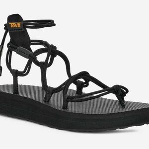 Teva Black Strappy Sandals
